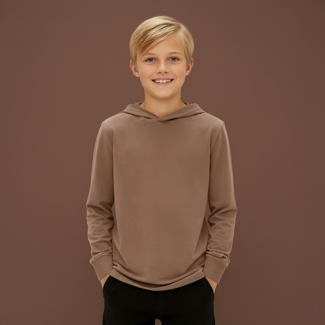 Boys Long Sleeve Hooded Sweatshirt