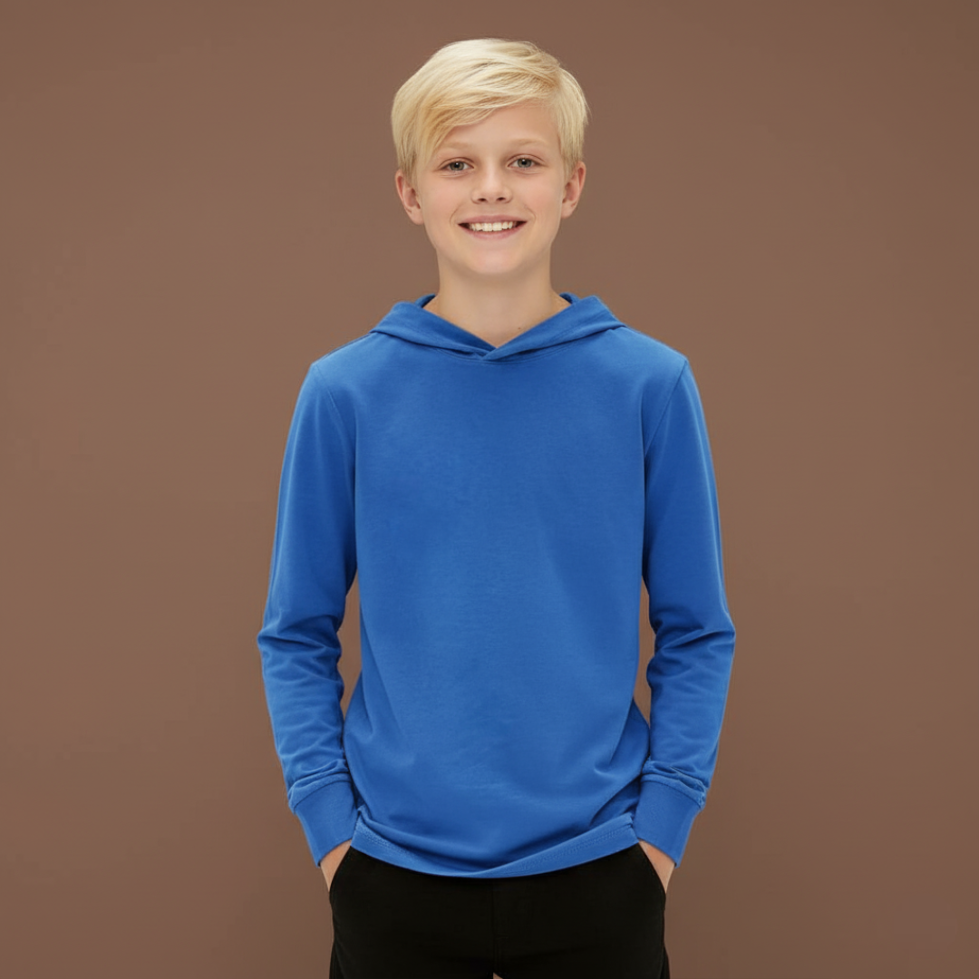 Boys Long Sleeve Hooded Sweatshirt
