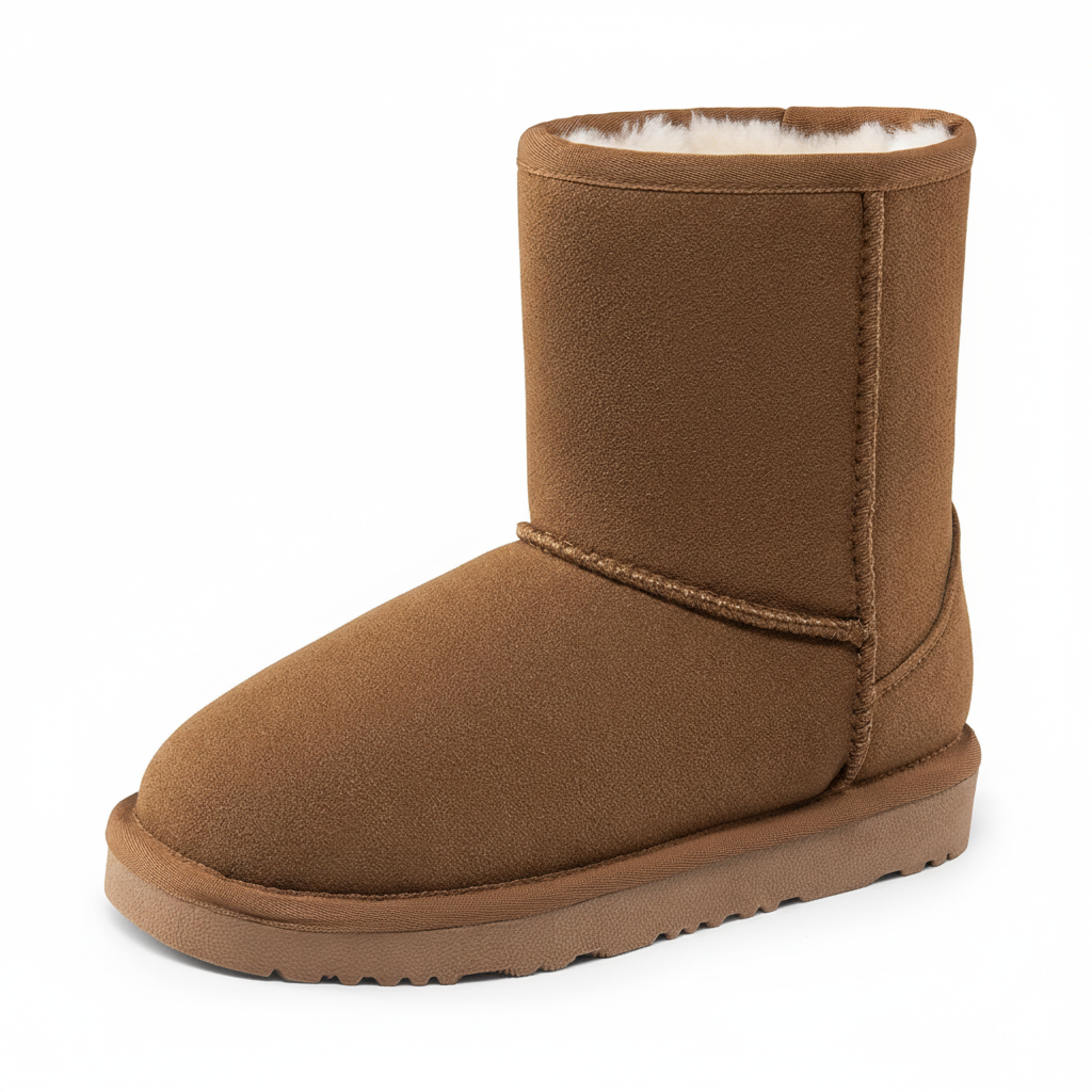 Girls And Boys Kids Faux Fur Lined Winter Snow Boots