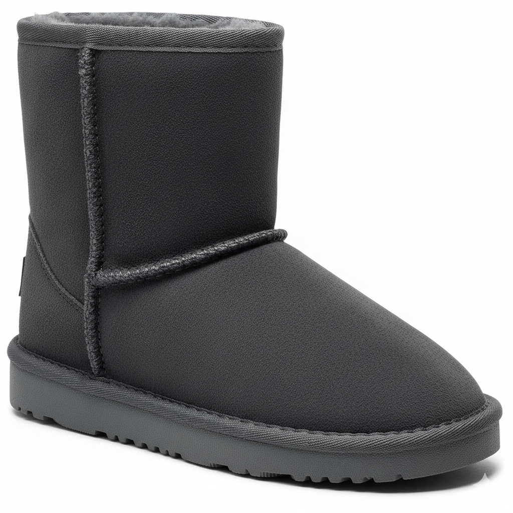 Girls And Boys Kids Faux Fur Lined Winter Snow Boots