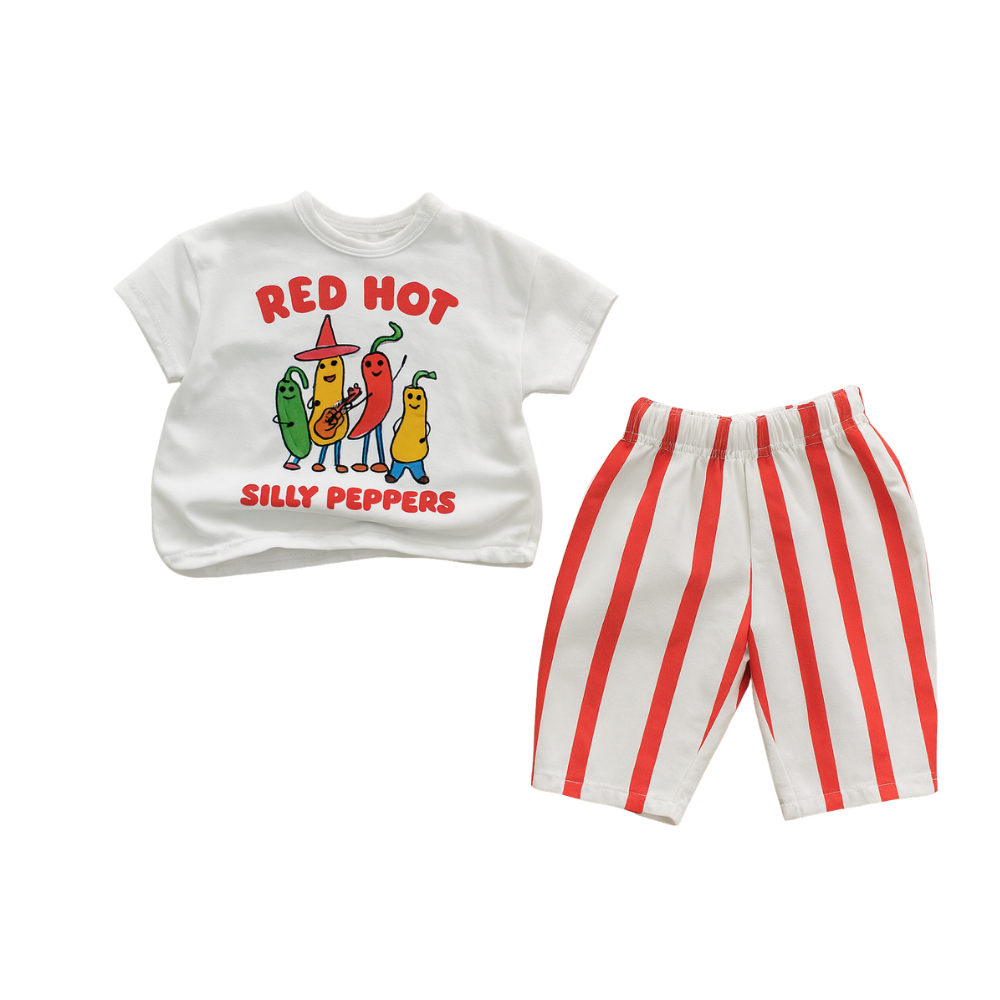 Baby 2 Piece Striped Outfit Set