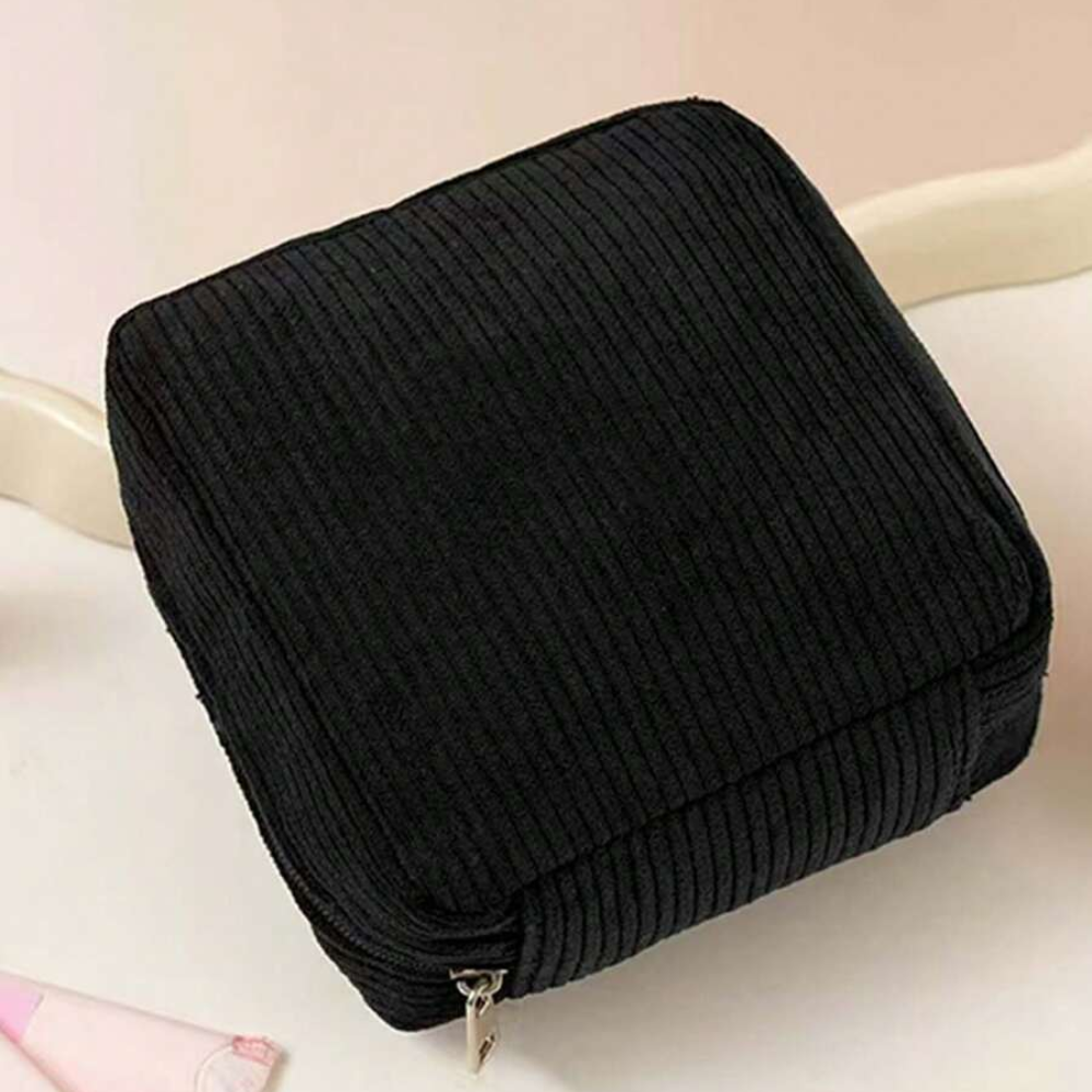 Pack Of 1 Mini Pack Sanitary Pad Storage Bag With Zipper For Women 