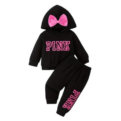 Printed Hooded Top Trousers - Children Pajamas