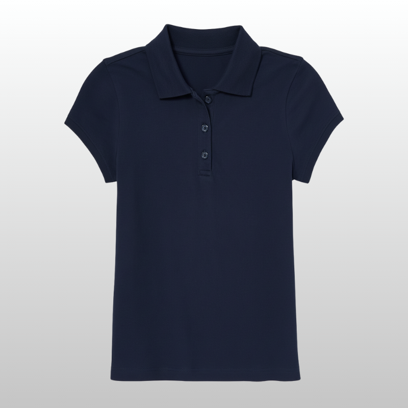 Girls Uniform Pique Polo Tshirt