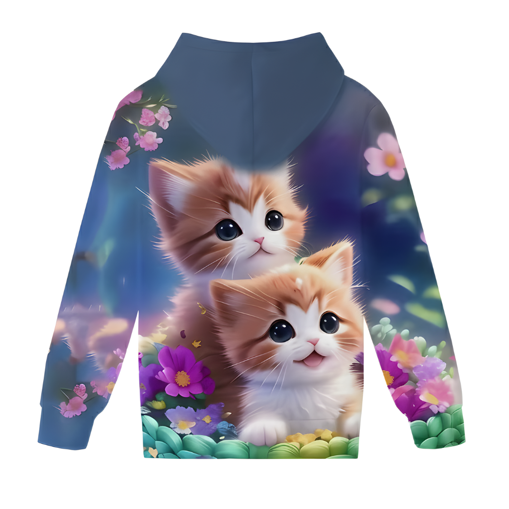 Cozy Kitten Tabby Cat Hoodies