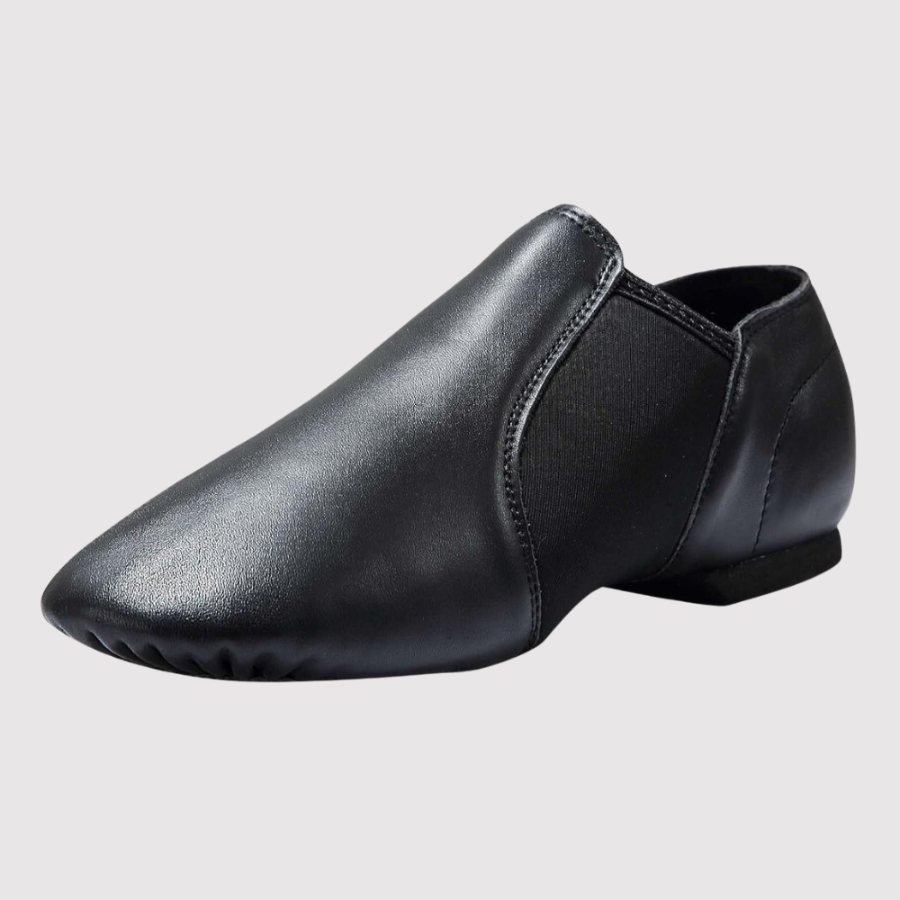Kids Leather Slip On Jazz Dance Shoes