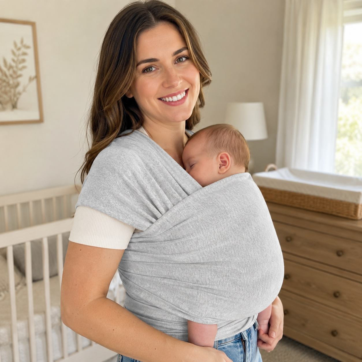 All In One Baby Wrap Carrier Sling For Infants And Toddlers Travel