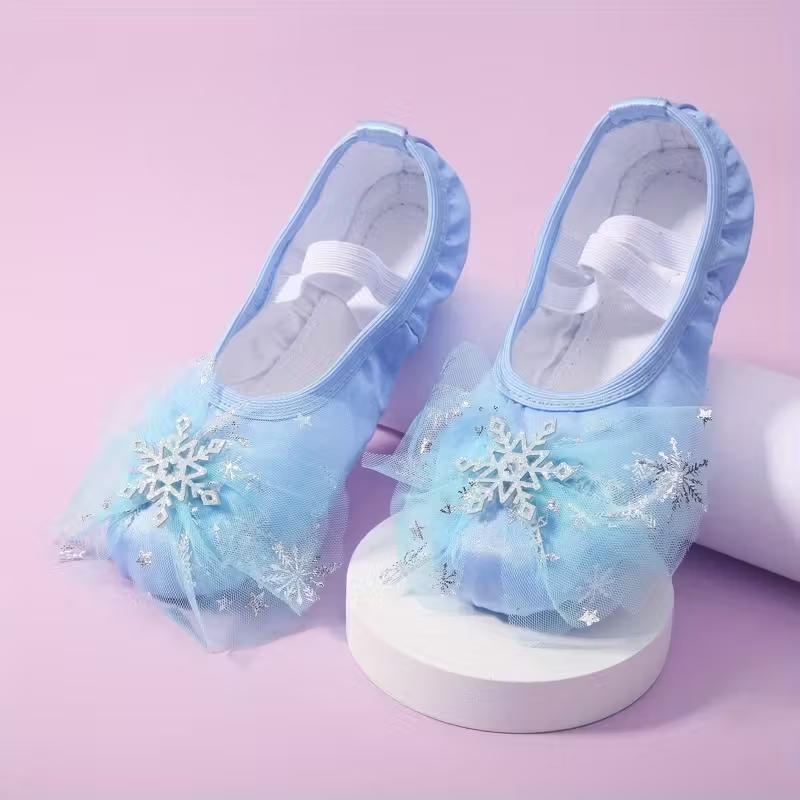Soft Fabric Dance Shoes For Girls Daily Practice