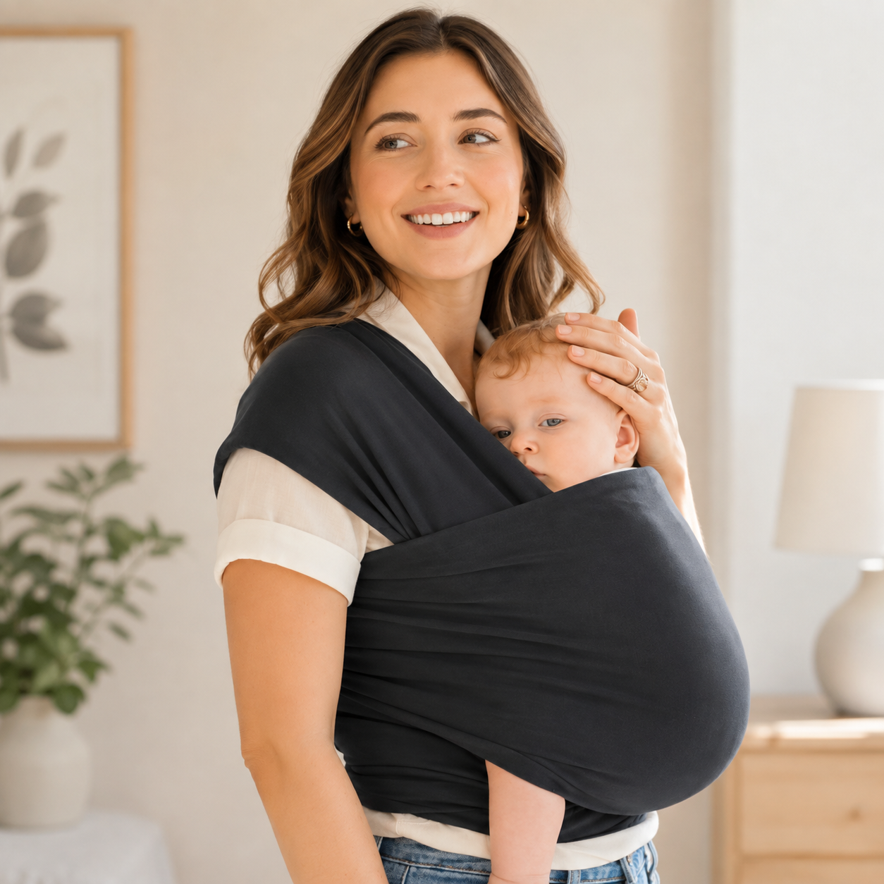 All In One Baby Wrap Carrier Sling For Infants And Toddlers Travel