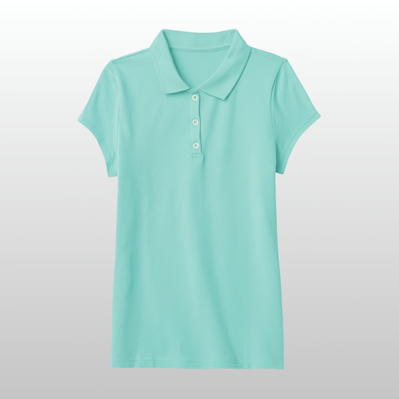 Uniform Pique Polo Tshirt For Girls