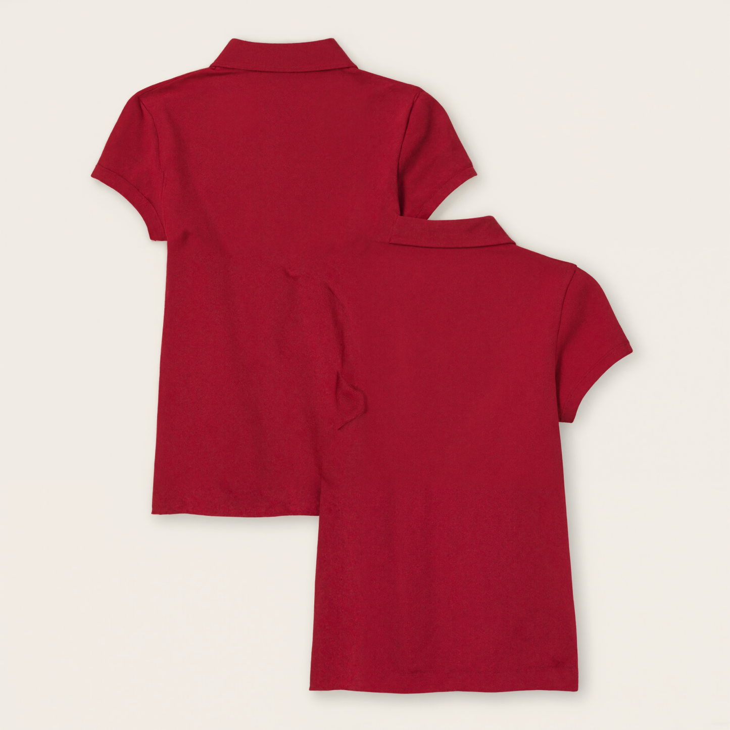 Pack Of 2 Uniform Pique Polo For Girls