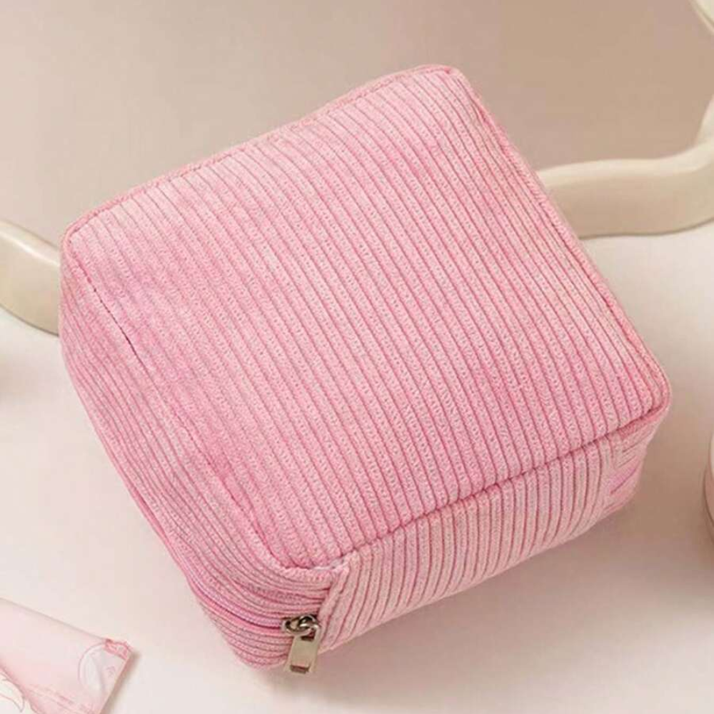 Pack Of 1 Mini Pack Sanitary Pad Storage Bag With Zipper For Women 