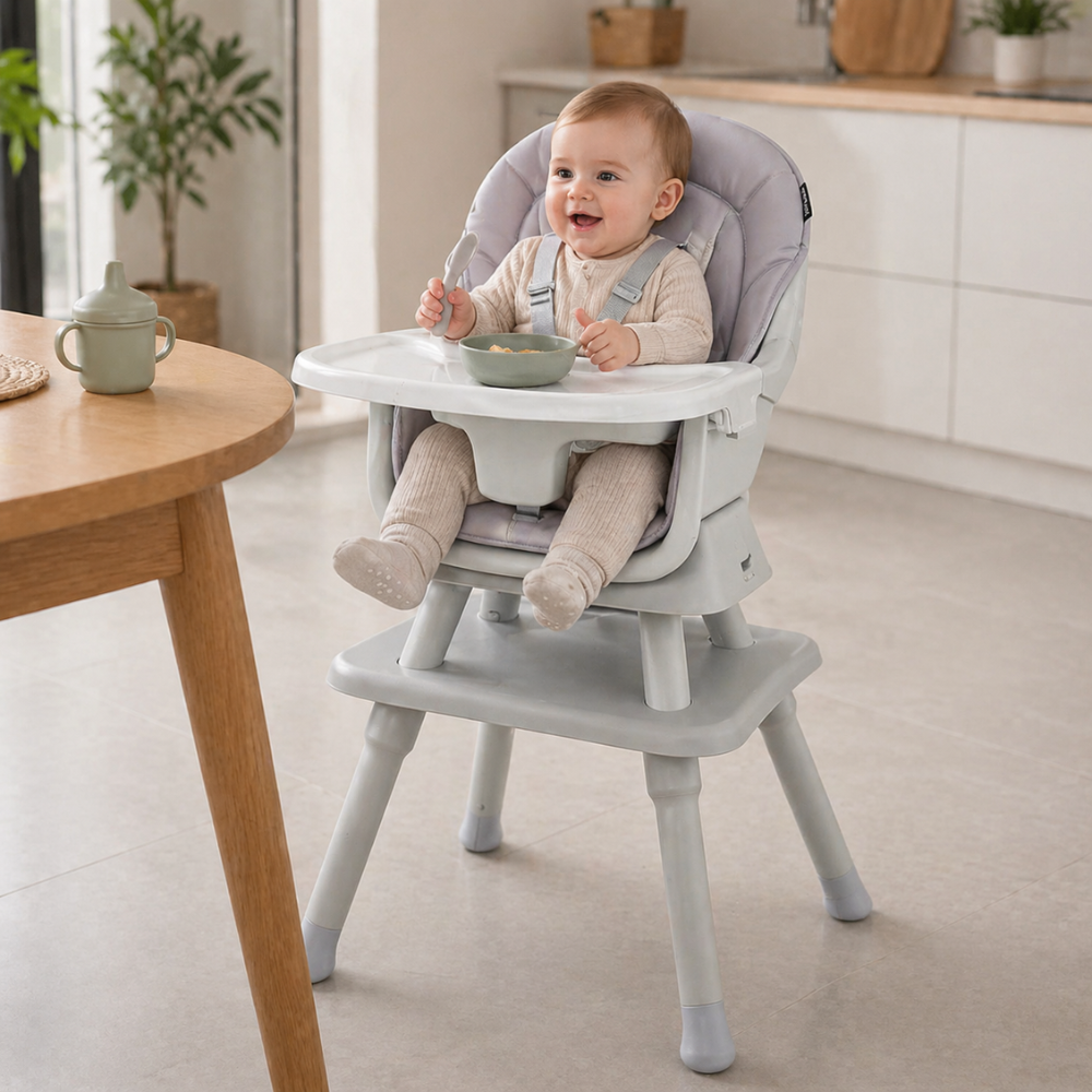 8 In 1 High Chair Double Layer Cushions Multifunctional Toddler