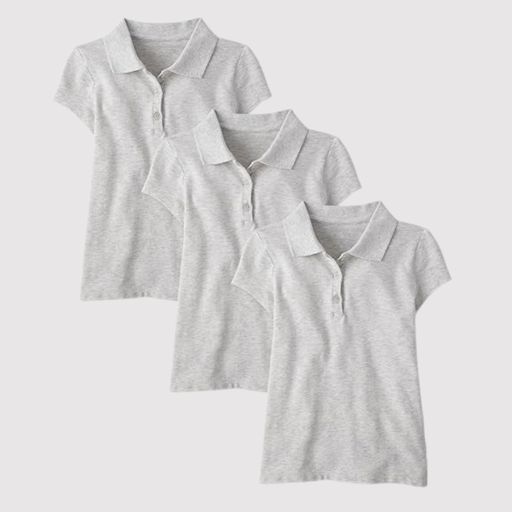 Pack Of 3 Short Sleeve Pique Shirt