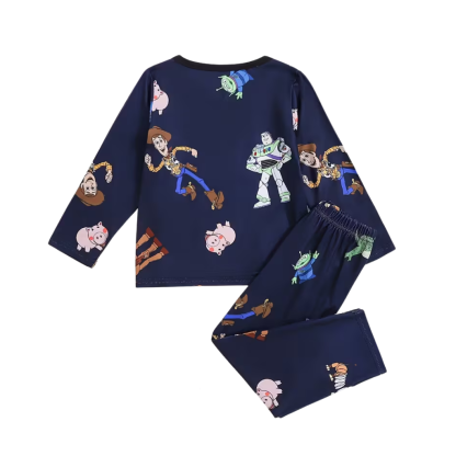 Toy Story Flame-Retardant Fabric Fashion Pajama Set with Long Sleeves and Pants