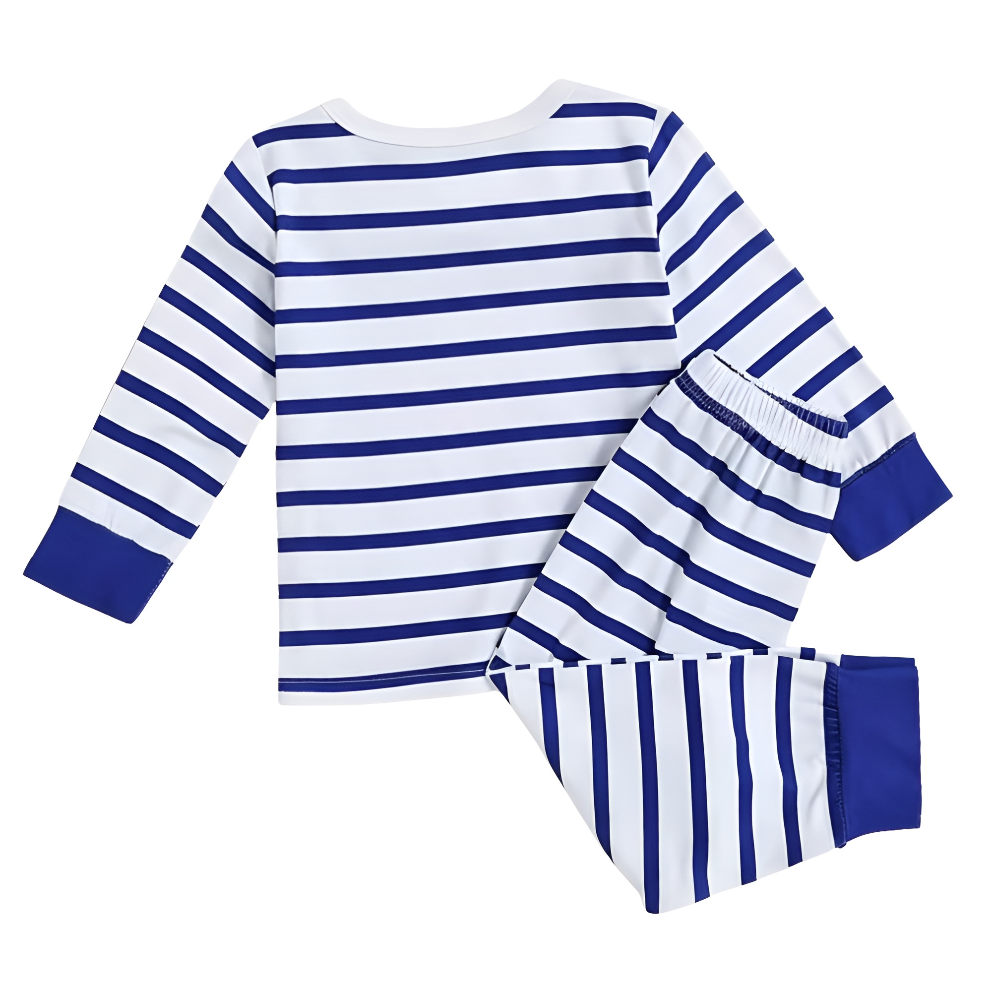 Cartoon Stripe Print Kids Pajama Set
