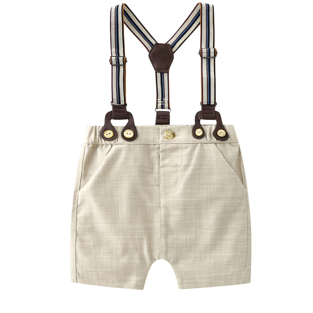 Short Sleeve Formal Shirt Shorts Set