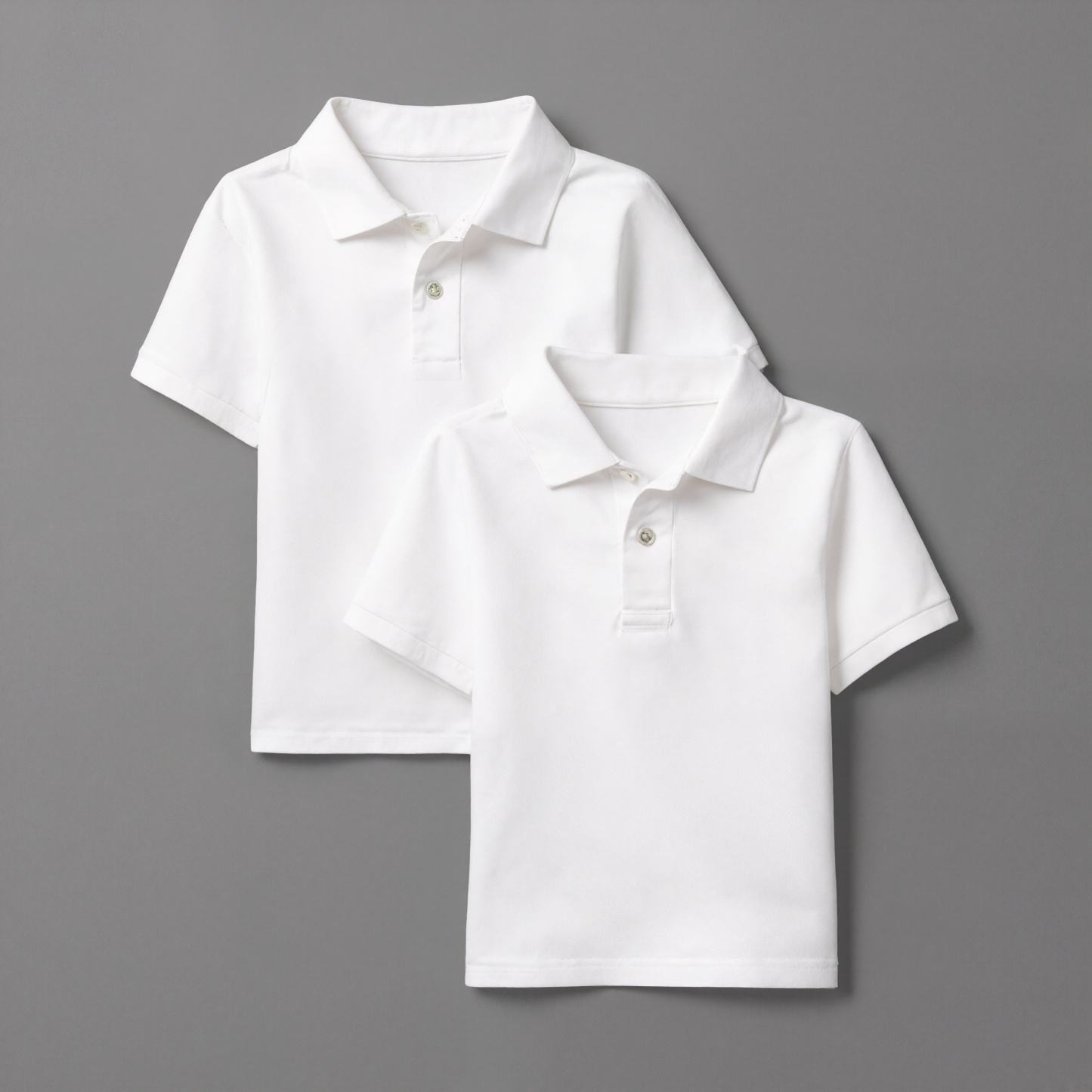 2 Pieces Baby And Toddler Uniform Soft Pique Polo T Shirt