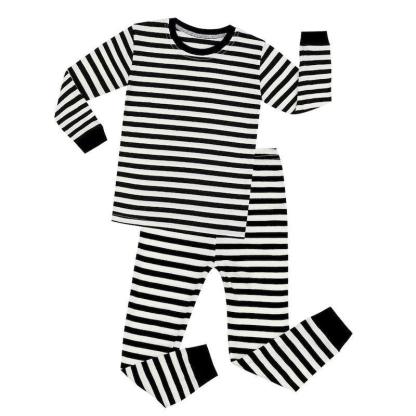 Striped Cotton Pajama Set - Children Pajamas