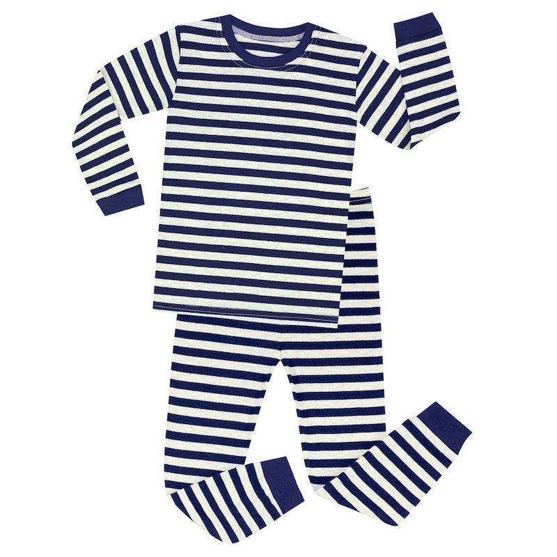 Striped Cotton Pajama Set - Children Pajamas