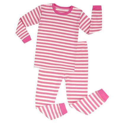 Striped Cotton Pajama Set - Children Pajamas