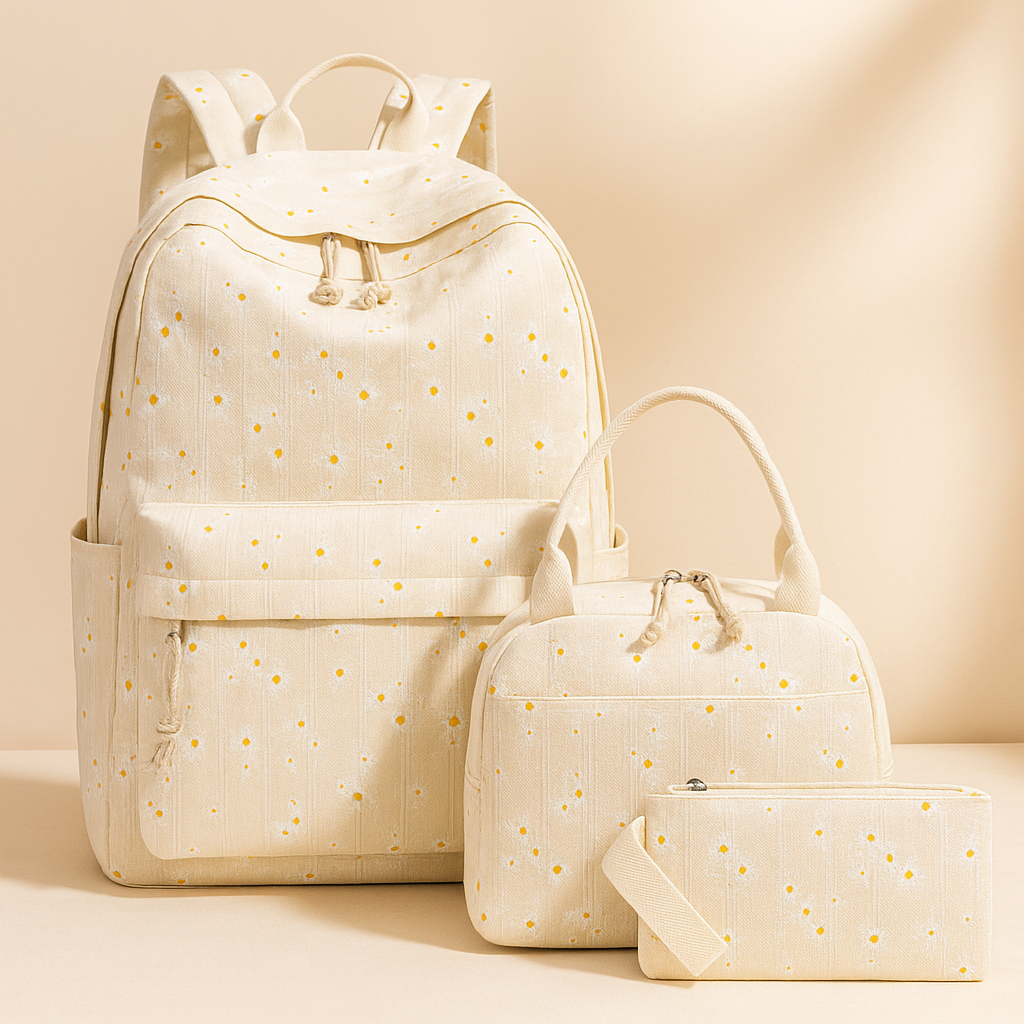 School Backpack Teens Girls Boys Kids School Book Bags With Lunch Box Pencil Bag