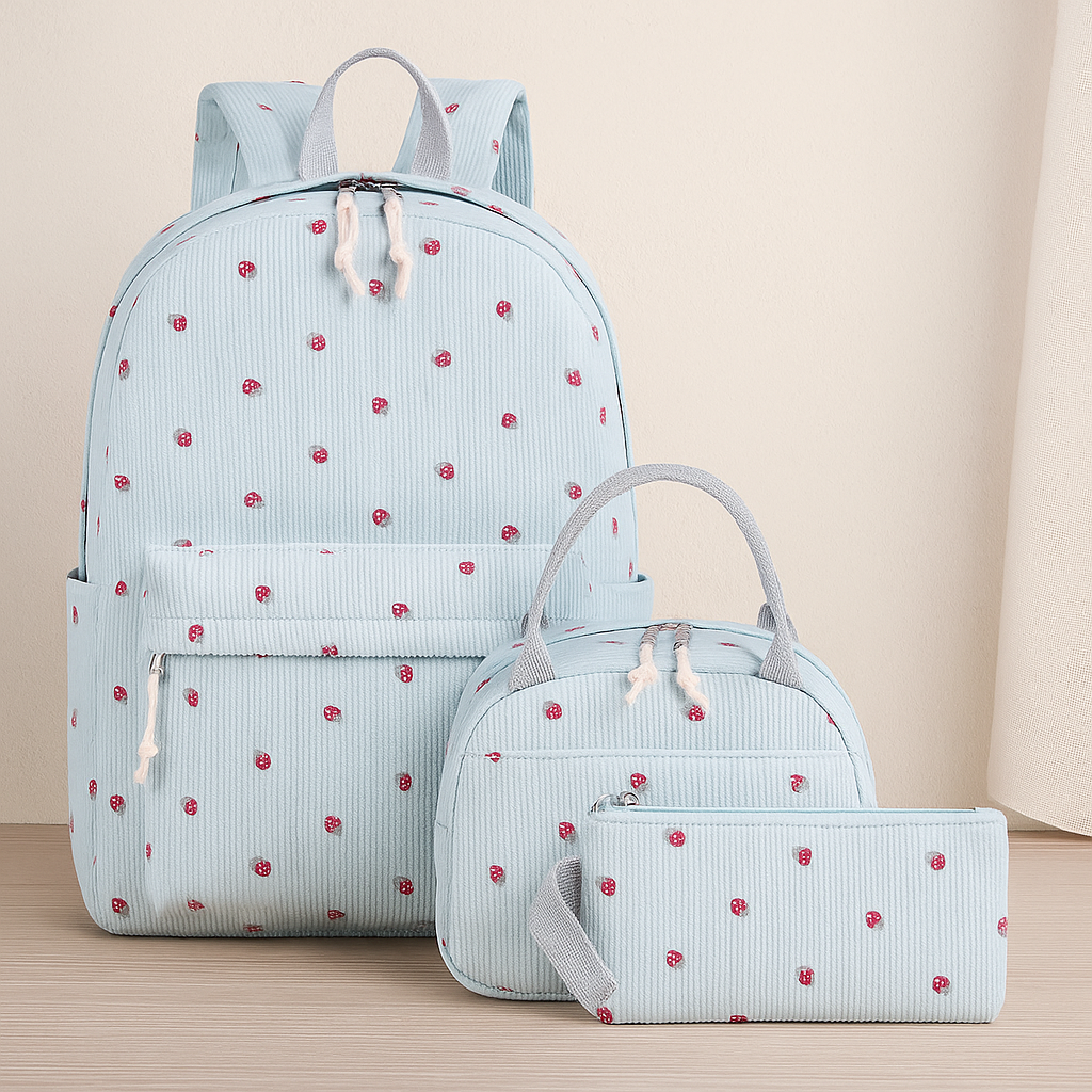 School Backpack Teens Girls Boys Kids School Book Bags With Lunch Box Pencil Bag