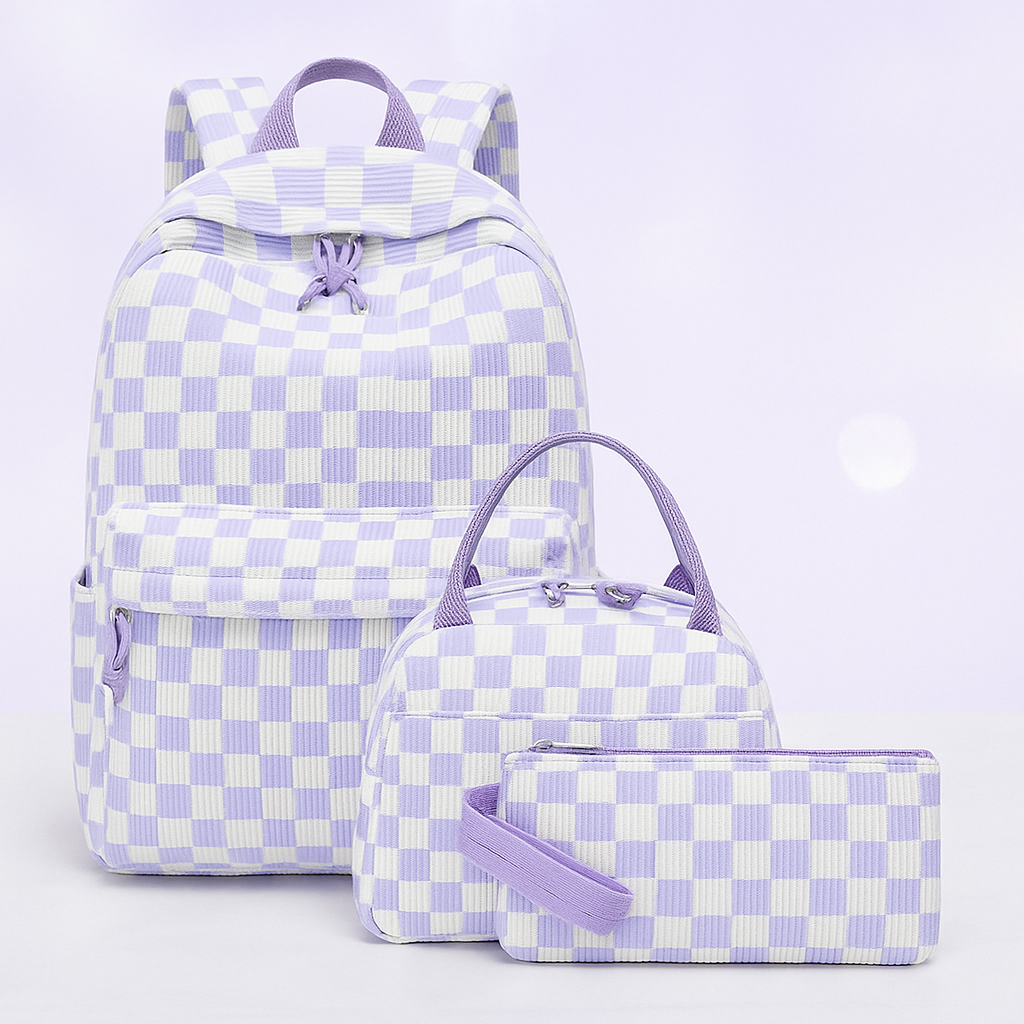 School Backpack Teens Girls Boys Kids School Book Bags With Lunch Box Pencil Bag