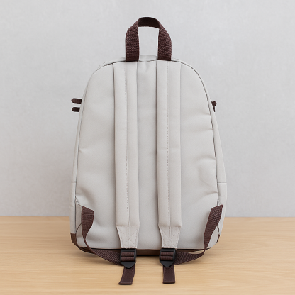 CatFace Backpack with Front Zipper Pocket