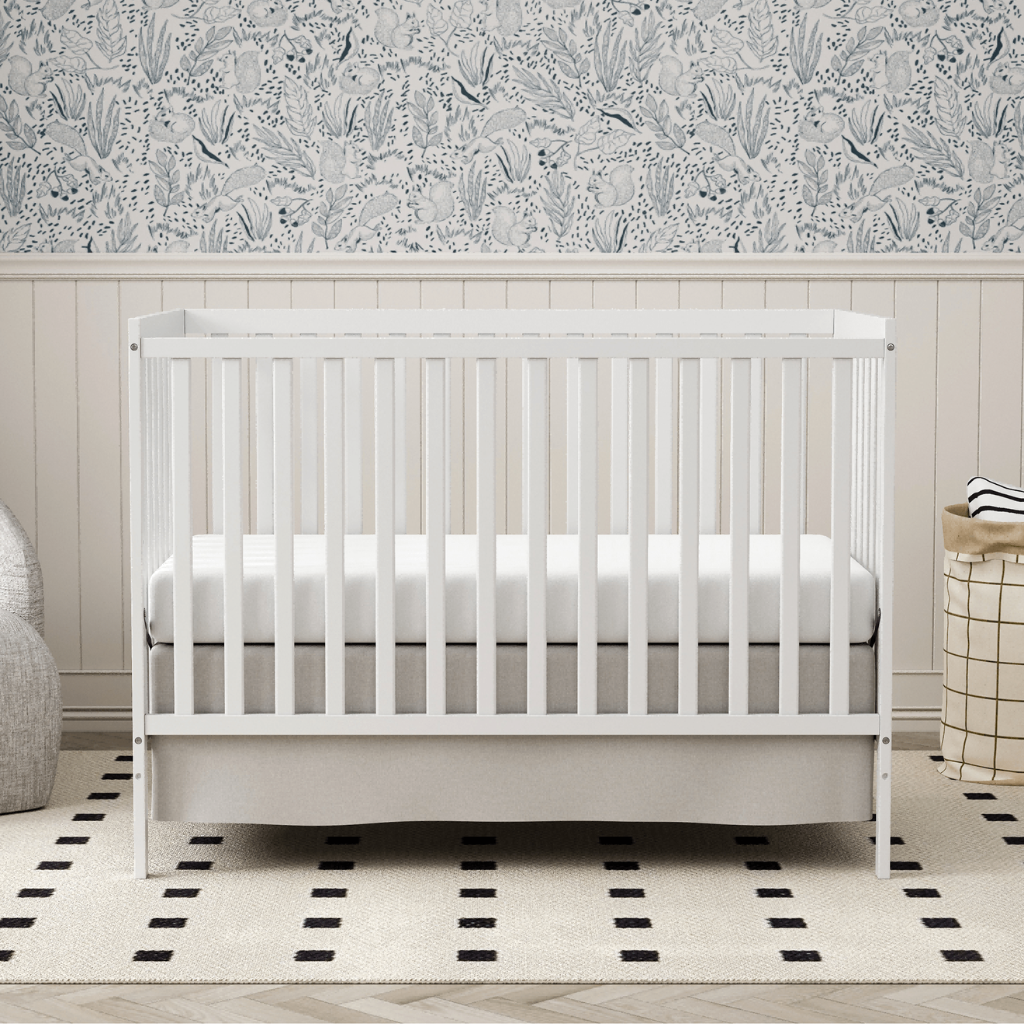 5 In 1 Convertible Toddler Bed In Natural Pinewood for Nursery