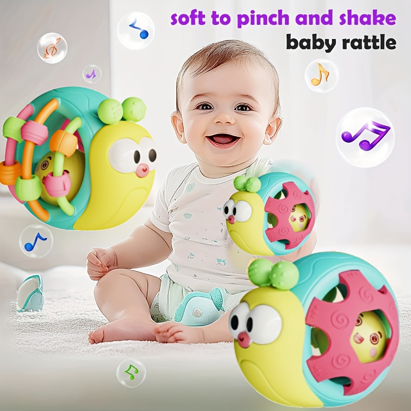 Baby Rattle Snail Elephant Puzzle Toy For Kids 