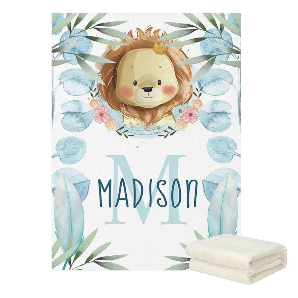 3 Pieces Lion Prince Personalized Custom Bedding Set-Children Pajamas