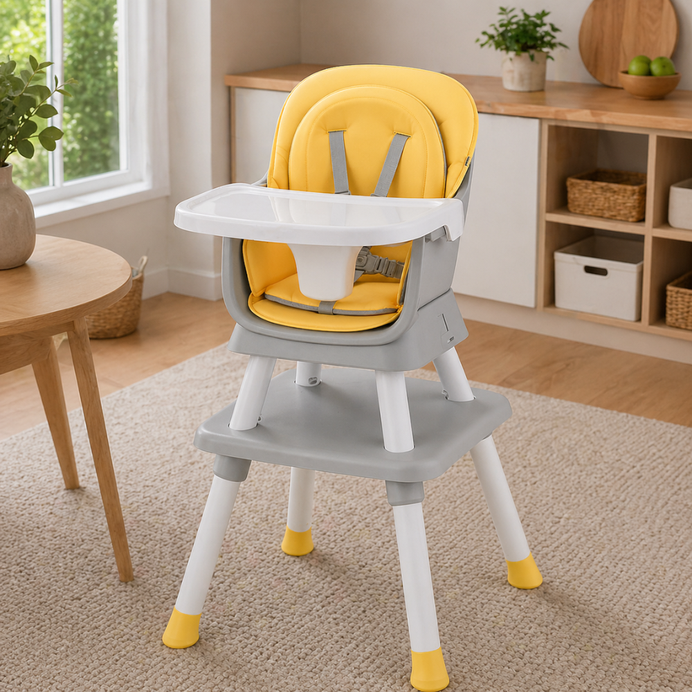 8 In 1 High Chair Double Layer Cushions Multifunctional Toddler