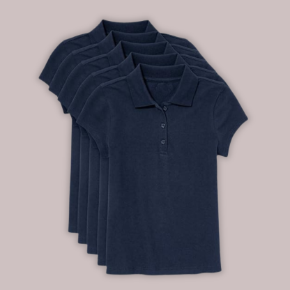 Pack Of 5 Short Sleeve Pique Shirt