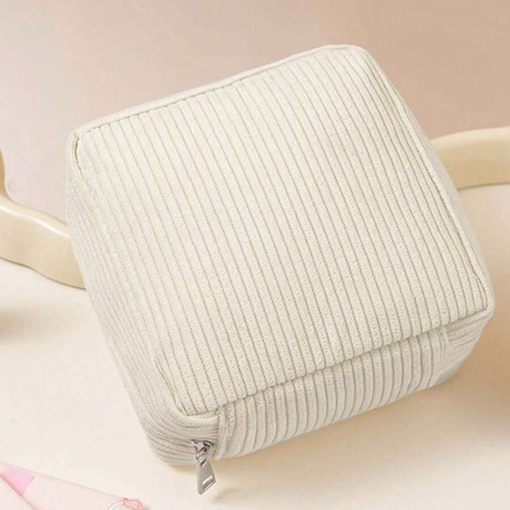 Pack Of 1 Mini Pack Sanitary Pad Storage Bag With Zipper For Women 