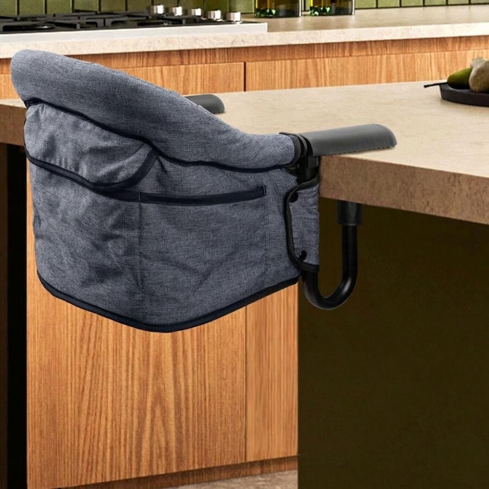 Portable Foldable Hook On High Chair For Babies 6 To 36 Months With Carry Bag