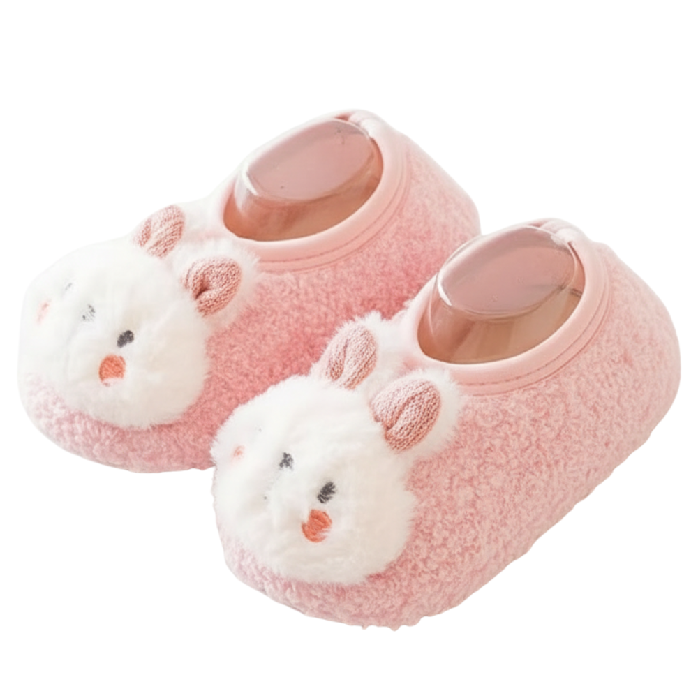 Non Slip Winter Warm Rabbit First Walkers Shoes For Kids