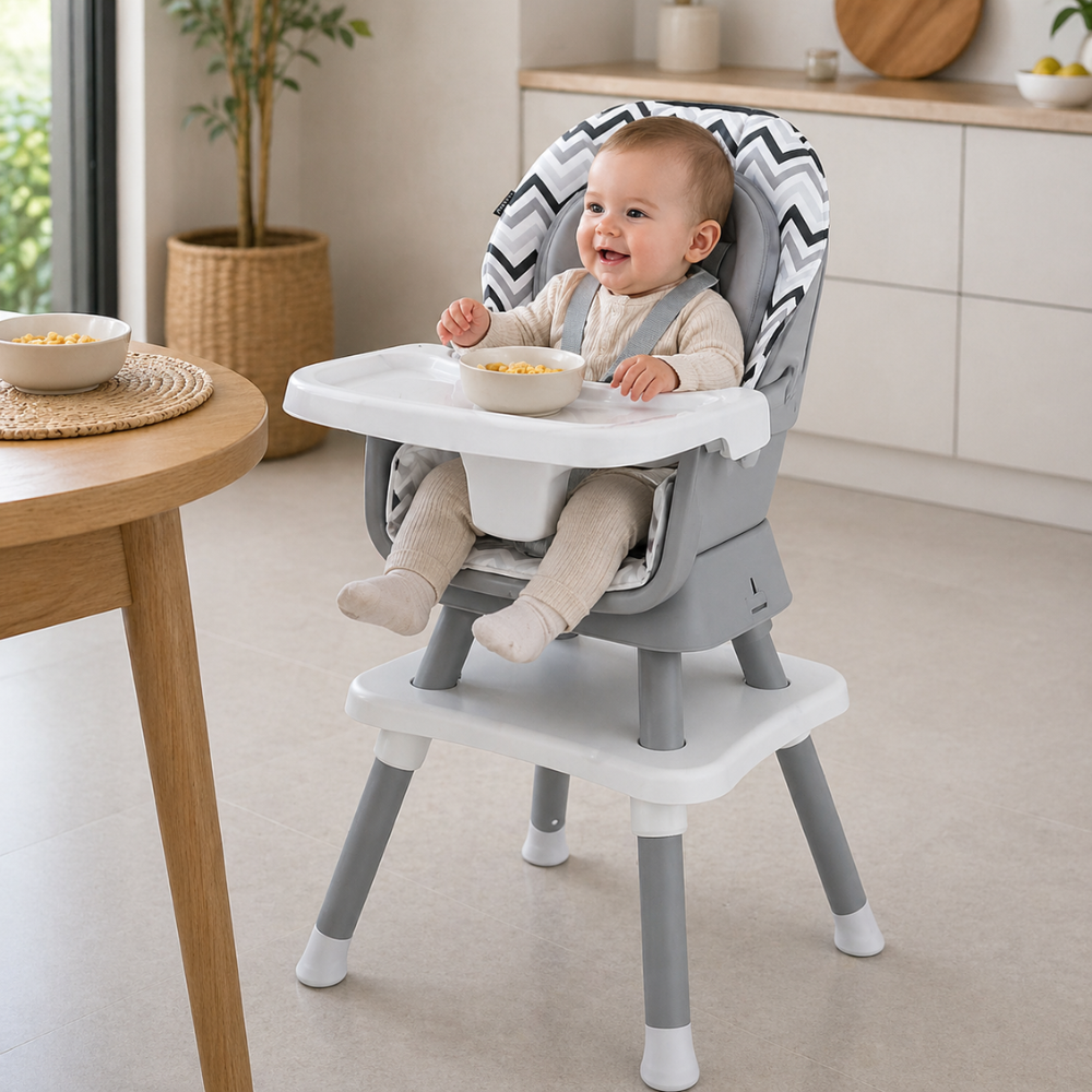 8 In 1 High Chair Double Layer Cushions Multifunctional Toddler