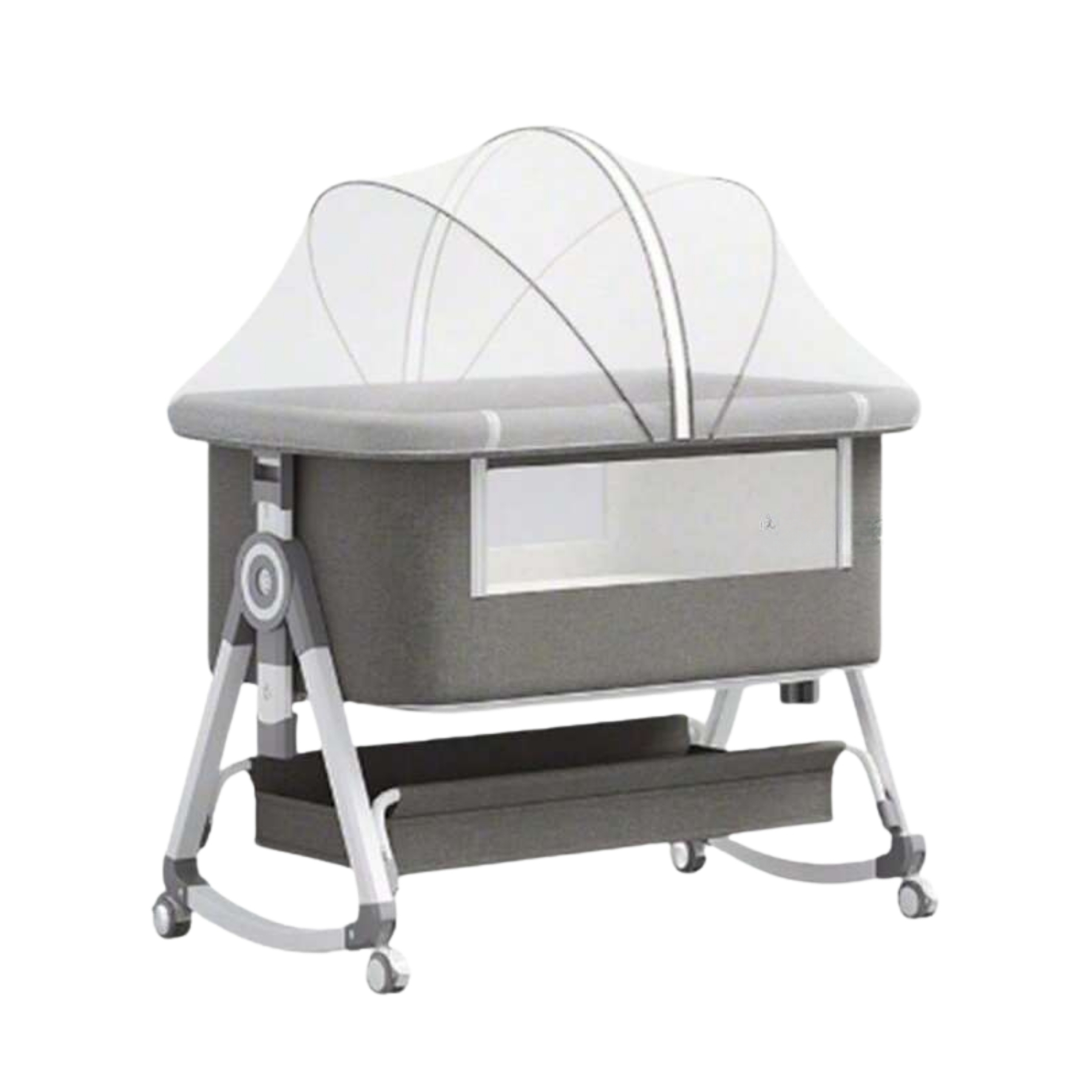3 In 1 Baby Bassinet Bedside Sleeper With Adjustable Height And Wheels