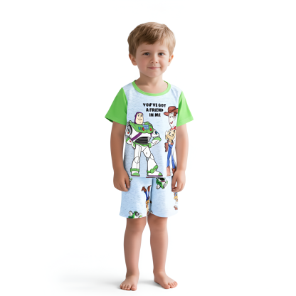 Summer New Flame-Retardant Fabric Fashion Pajama Set