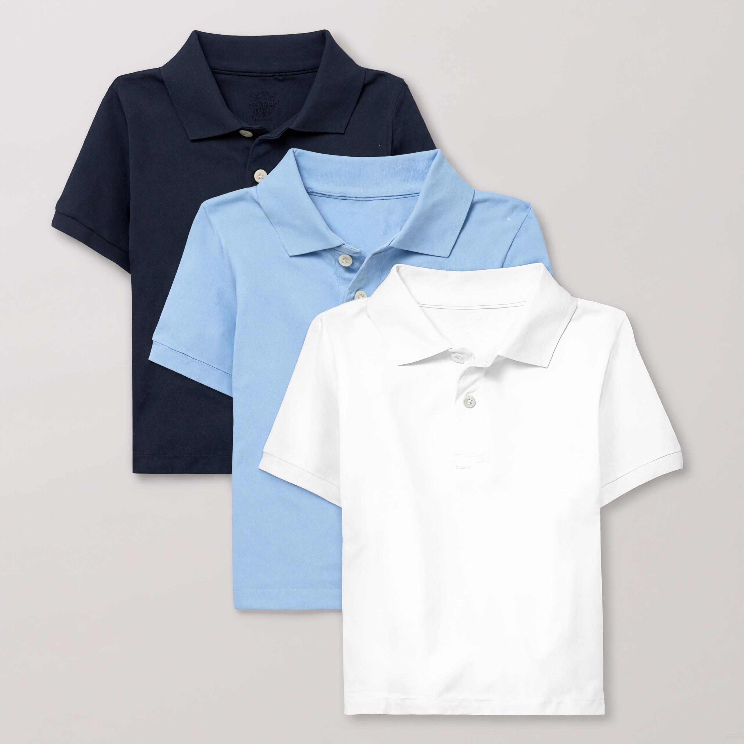 3 Pieces Baby And Toddler Uniform Soft Pique Polo T Shirt