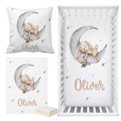 Custom Bunny Crib Bedding-Children Pajamas