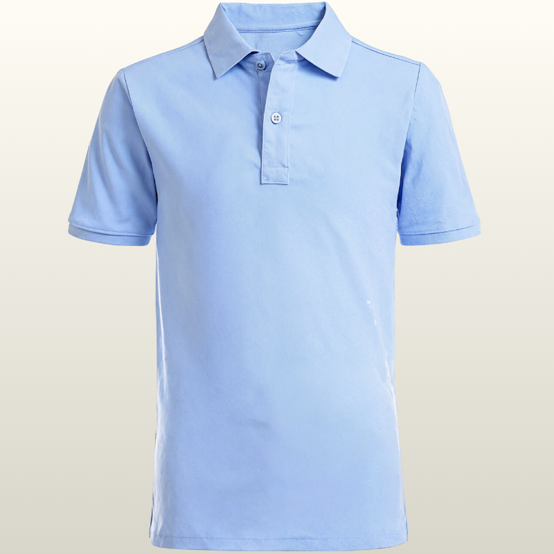 Boys School Uniform Short Sleeve Polo Shirt