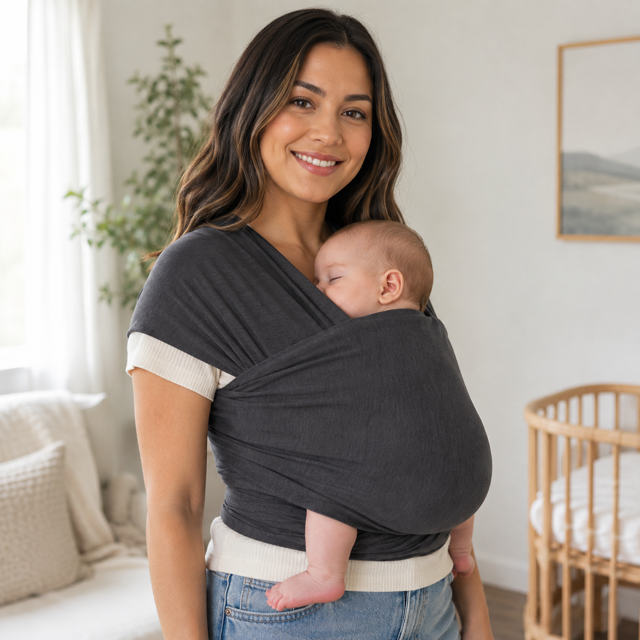 All In One Baby Wrap Carrier Sling For Infants And Toddlers Travel
