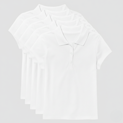 Pack Of 5 Uniform Pique Polo TShirt