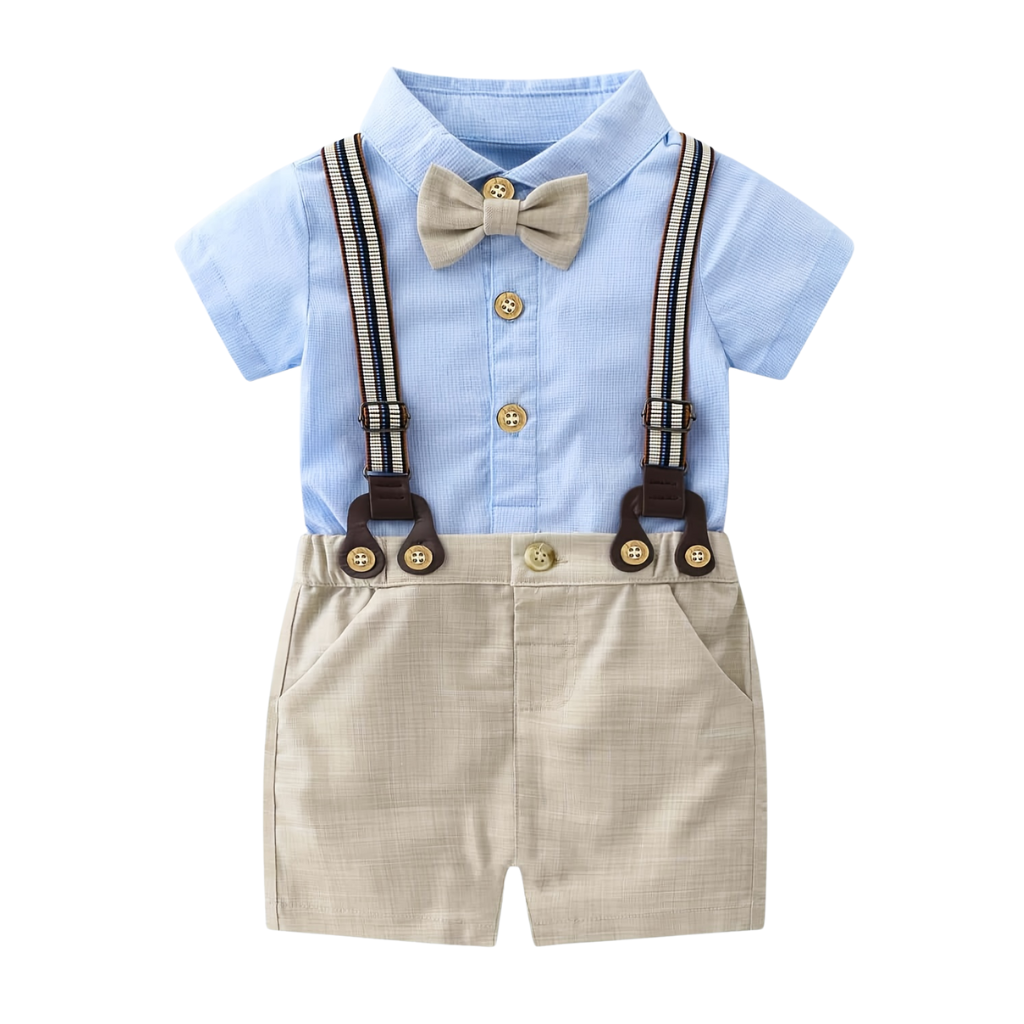 Short Sleeve Formal Shirt Shorts Set