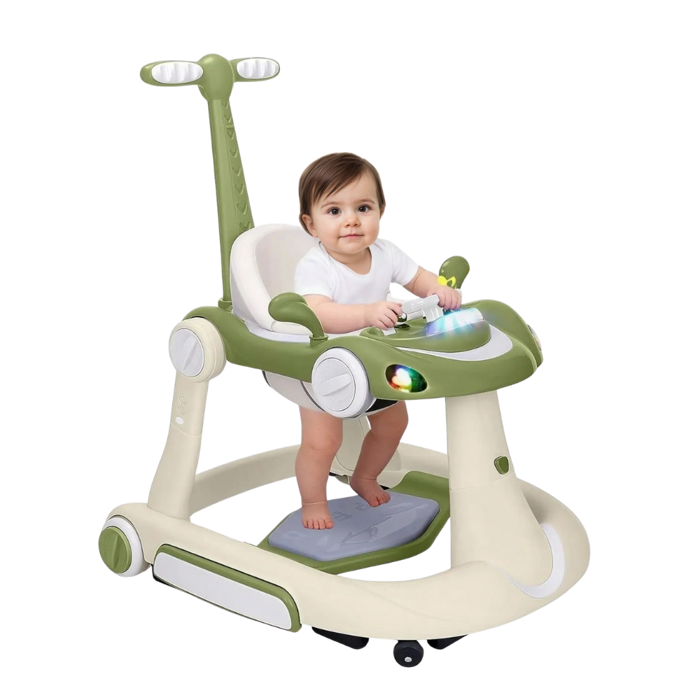 4 In 1 Foldable Music Combo Walker Jumper For Infants
