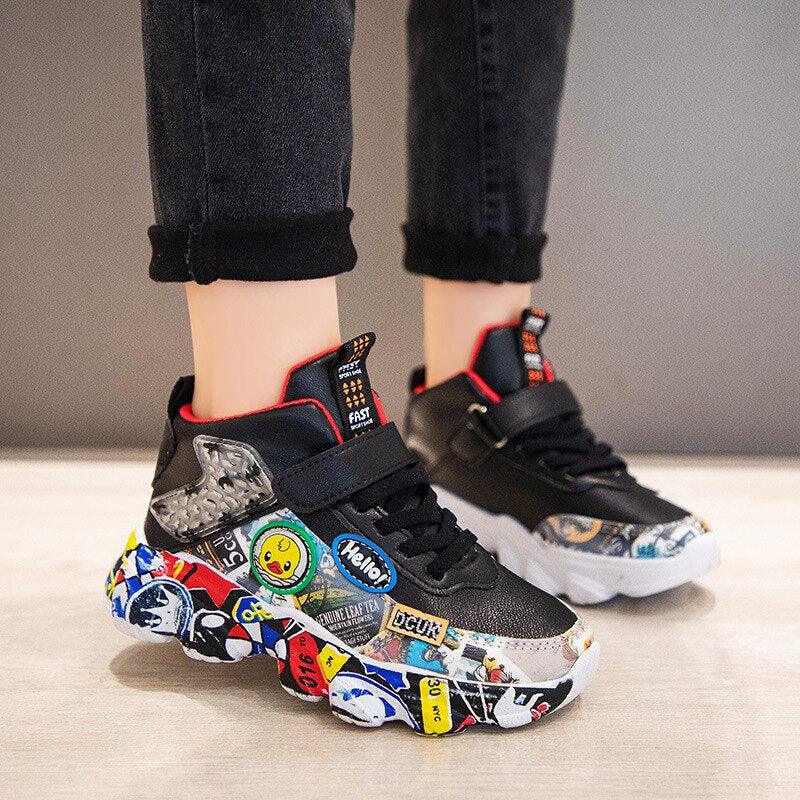Children's Graffiti Style Sneakers-Children Pajamas