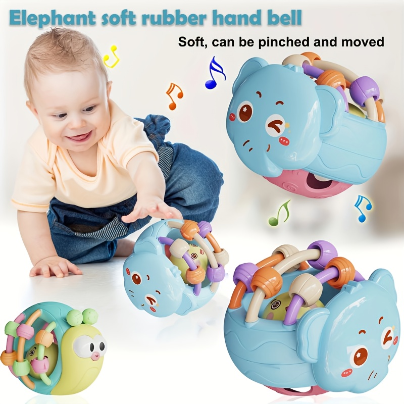 Baby Rattle Snail Elephant Puzzle Toy For Kids 