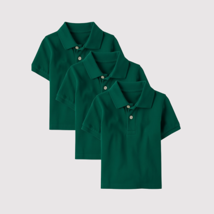 Pack of 3 Baby and Toddler Boys Short Sleeve Polo Shirt